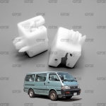 พลาสติกตั้งไฟหน้า 2 ตัว สีขาว สำหรับ Toyota LH112 LH113 Van ปี 1989-2004